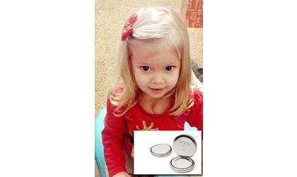 Girl, 2, dies after eating button battery