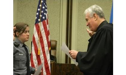 New officer takes oath of office