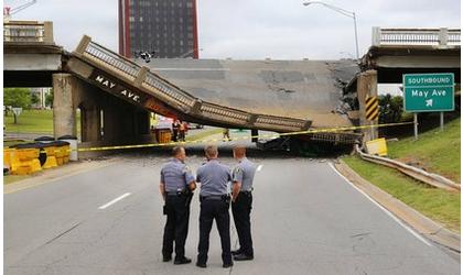 Oklahoma City’s collapsed bridge could operate by mid-July
