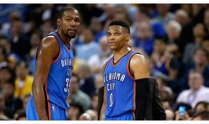 NBA fines Westbrook, Durant for Game 4 violations