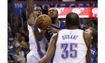 Durant’s 26 points lead Thunder past Hornets