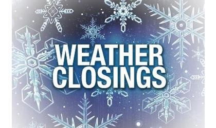 Closings and delays reported to Team Radio