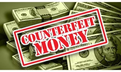 Store reports counterfeit bills