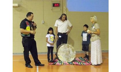 Family donates drum at Lincoln School