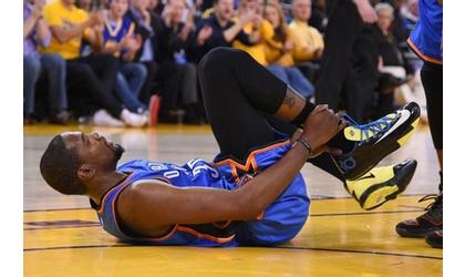 Durant out with foot pain