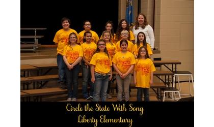 Liberty School Participates in Circle the State With Song