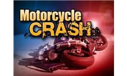 Motorcycle rider veers off road, gets injured