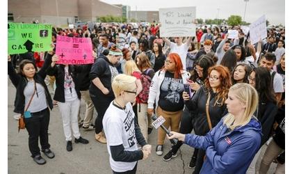 Students walk out in Oklahoma City to protest budget cuts
