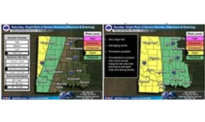 Severe weather possible over next week