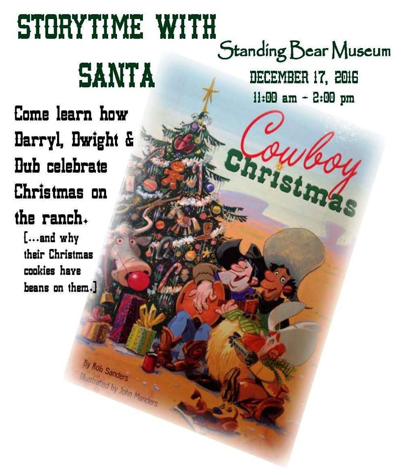 Storytime with Santa Saturday at Standing Bear Museum