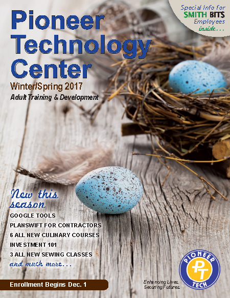Enroll today for Winter/Spring classes at Pioneer Tech
