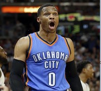 Westbrooks gets 15th triple-double as Thunder top Heat 106-94