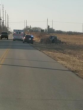 Rollover accident injures one