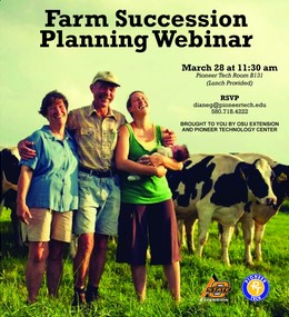Farm succession planning webinar March 28