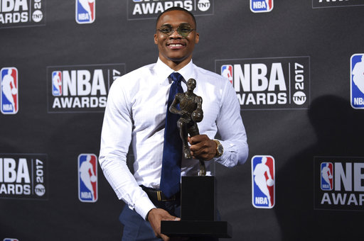 Westbrook wins NBA’s MVP award