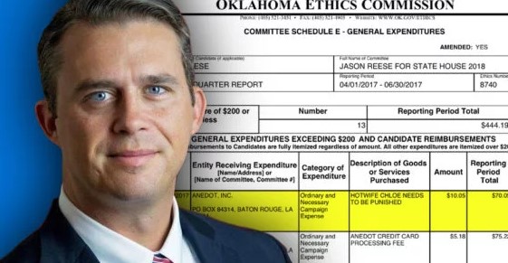 Porn video title listed on Oklahoma candidate’s report