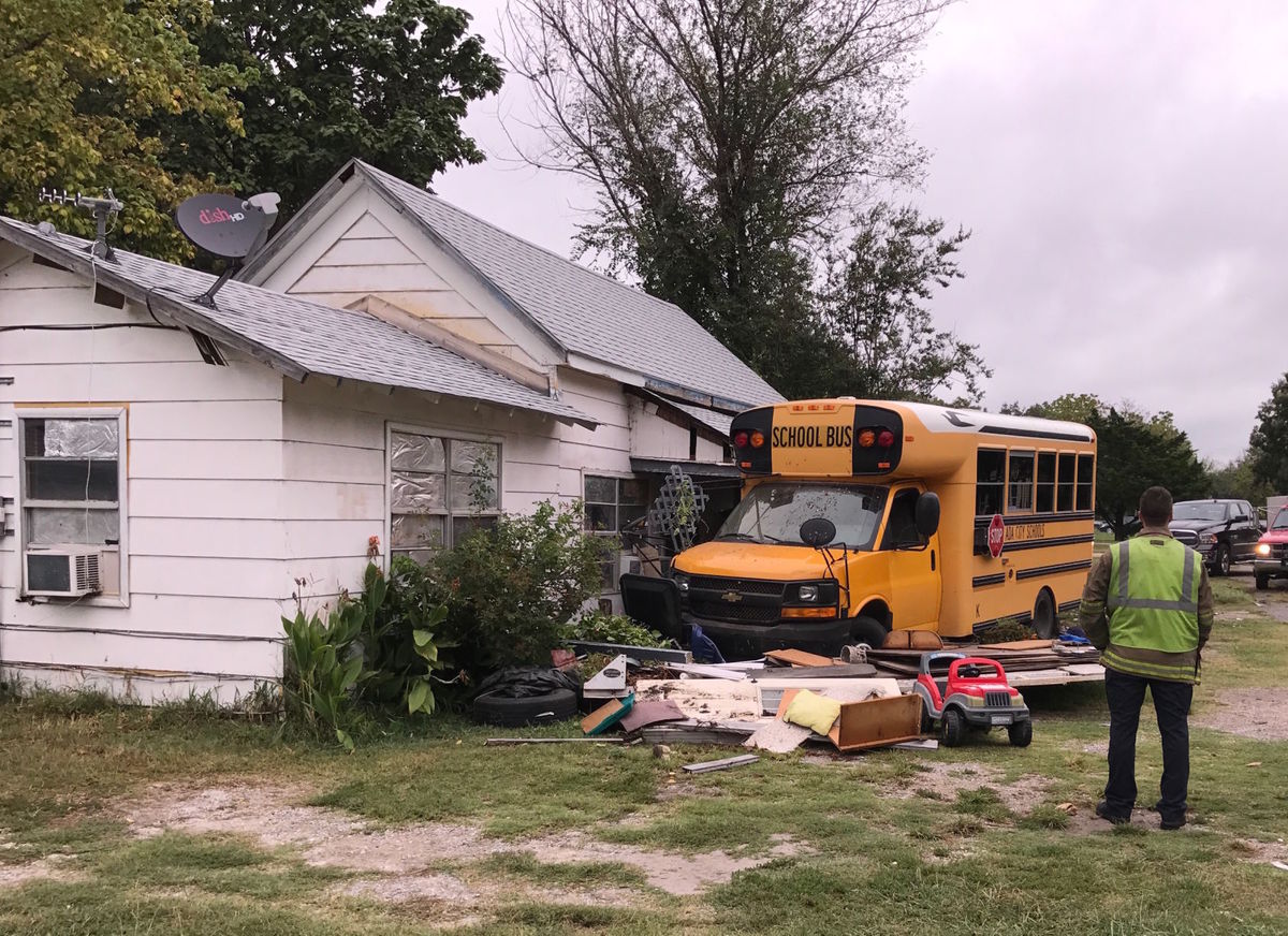 Oklahoma school bus driver dies after medical event, crash