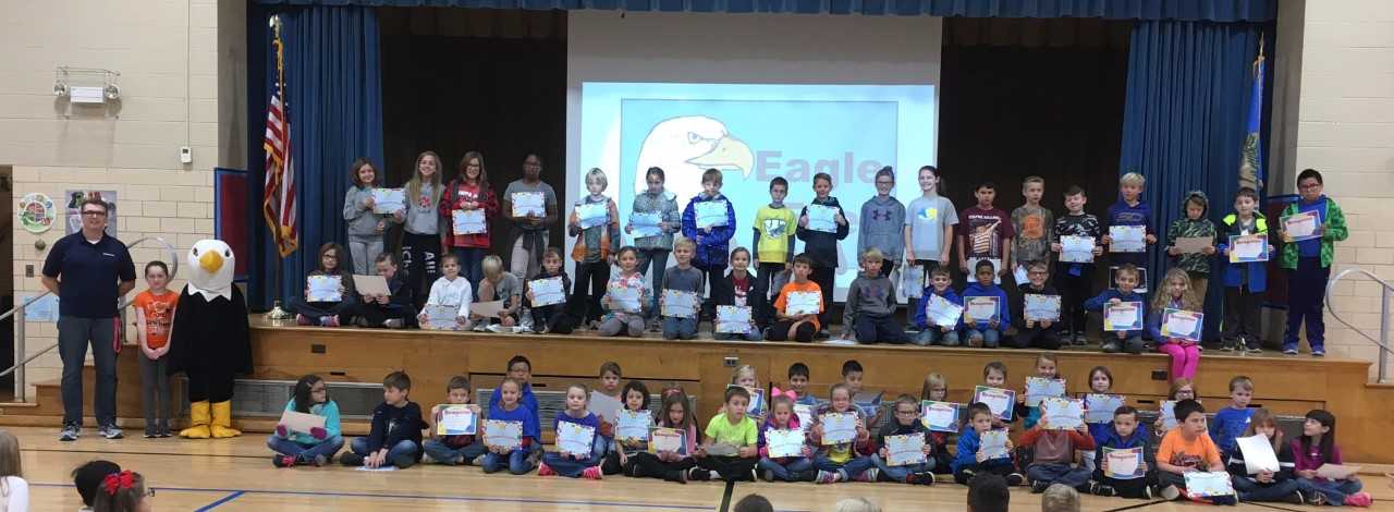 Woodlands presents 65 students perfect attendance certificates