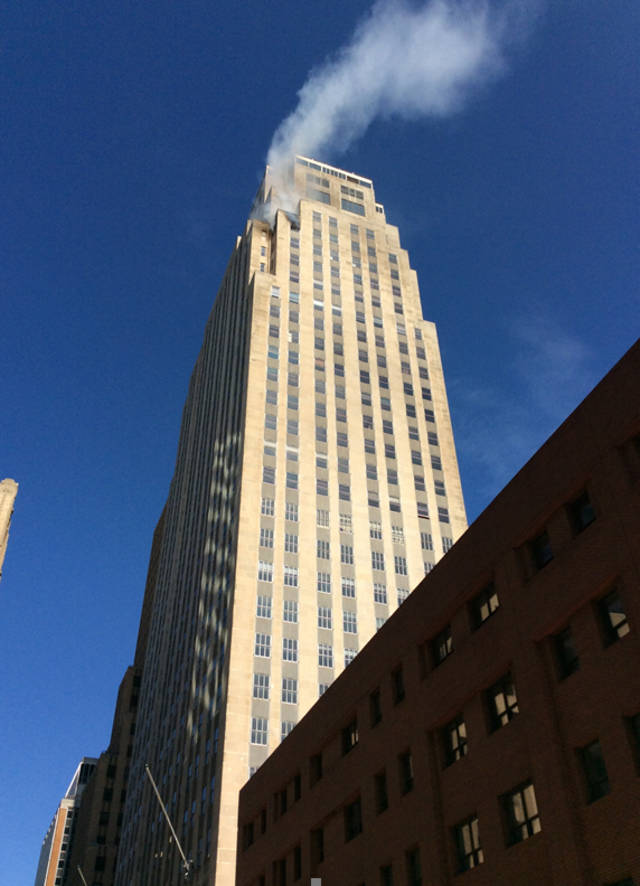 No injuries in fire inside vacant Oklahoma City high-rise