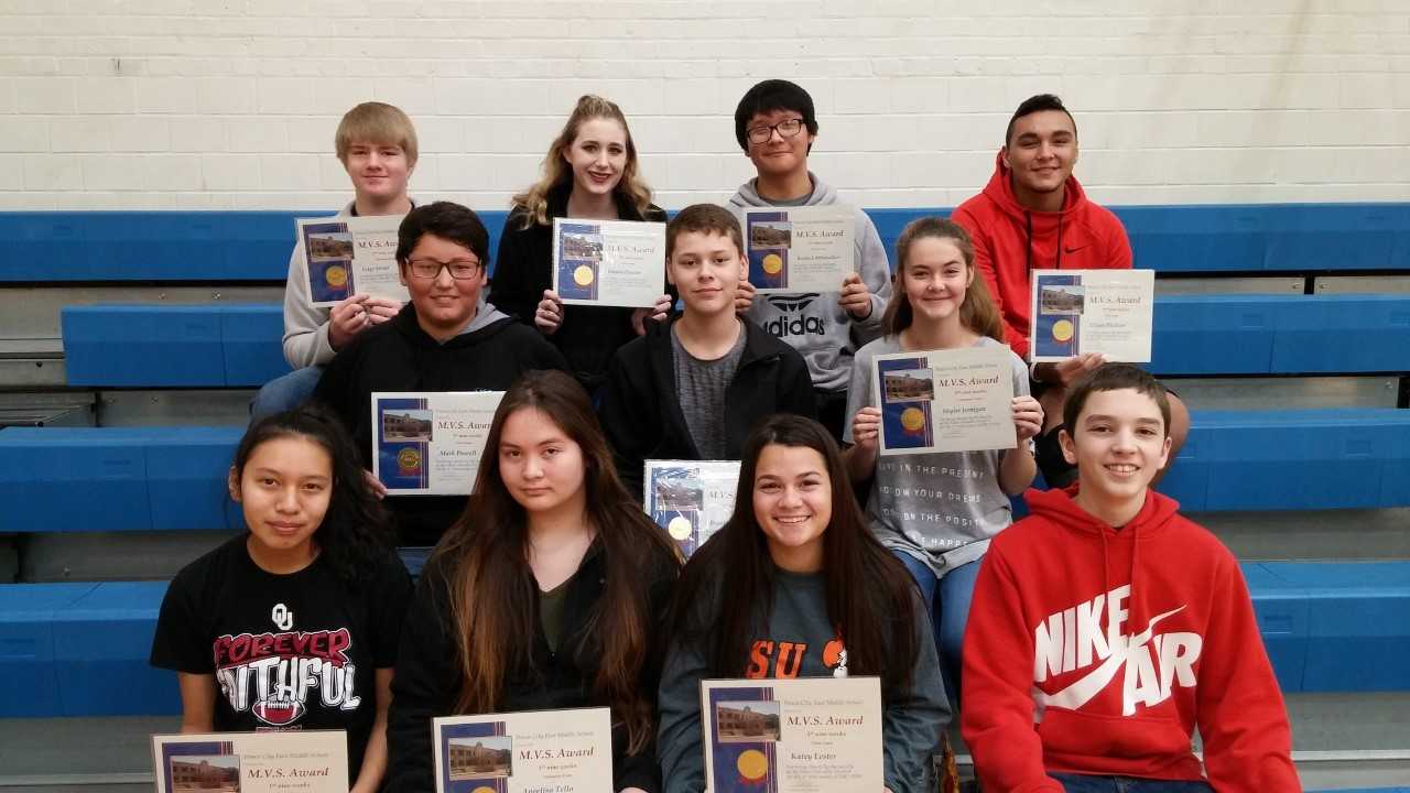 East Middle School names Most Valuable Students for first semester   