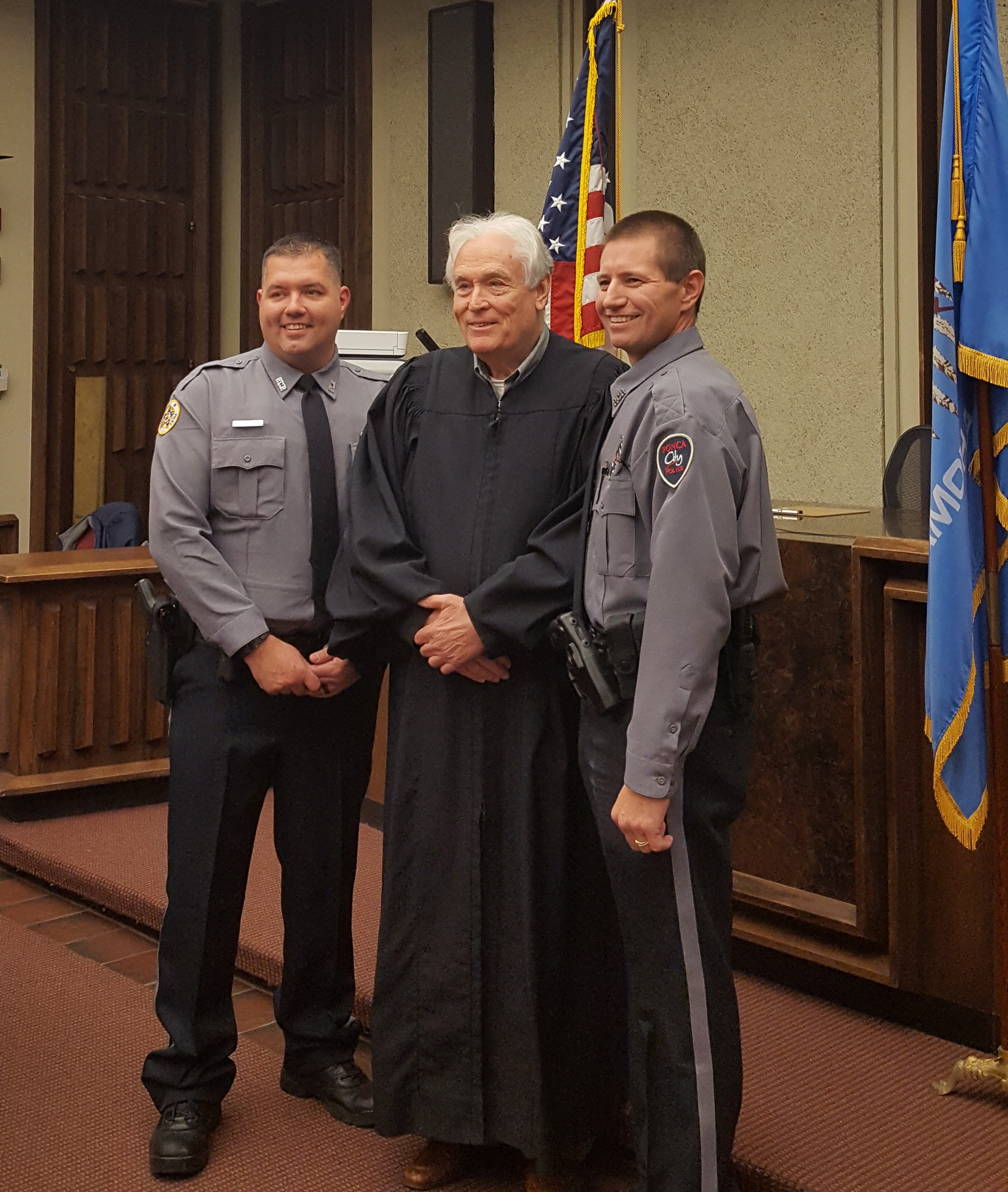 Two new Ponca City Police Officers sworn in this month