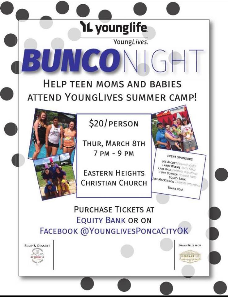 Bunco Night to help fund camp for teen moms, babies