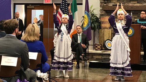 Irish Prime Minister visits Choctaw Nation in Oklahoma; announces scholarship