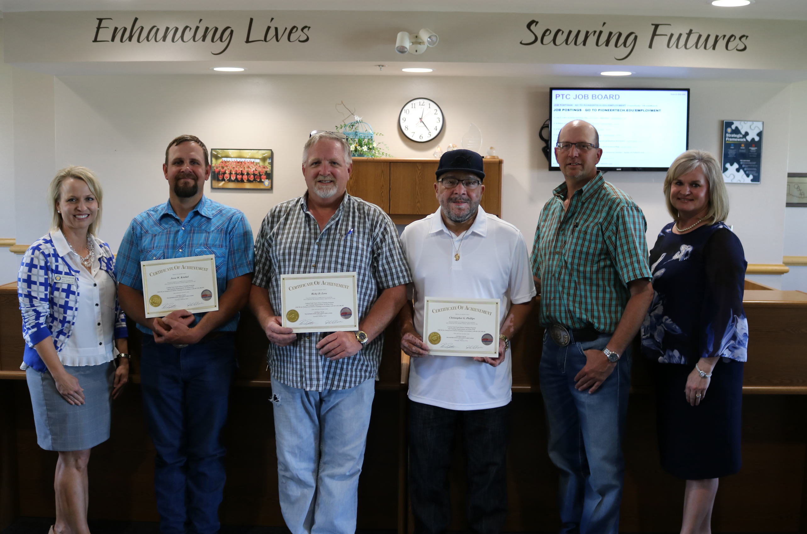 Three graduate from Pioneer Tech truck training