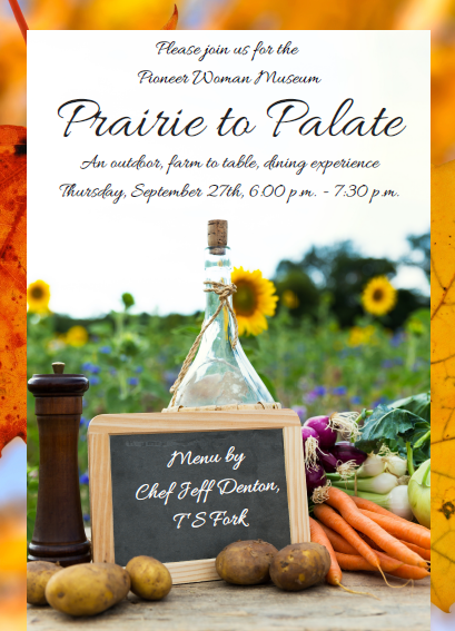 Prairie to Palate dinner to benefit Pioneer Woman