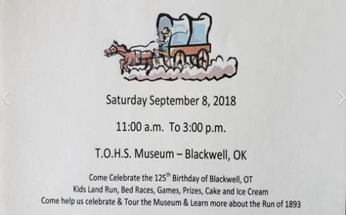 Blackwell plans Land Run celebration on Sept. 8