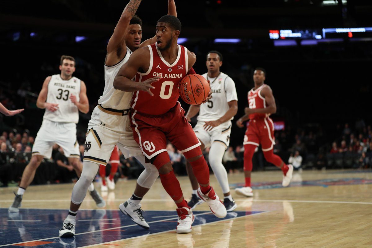 James leads Oklahoma to win over Notre Dame