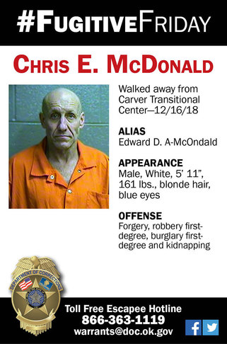 Corrections Department searching for escapee