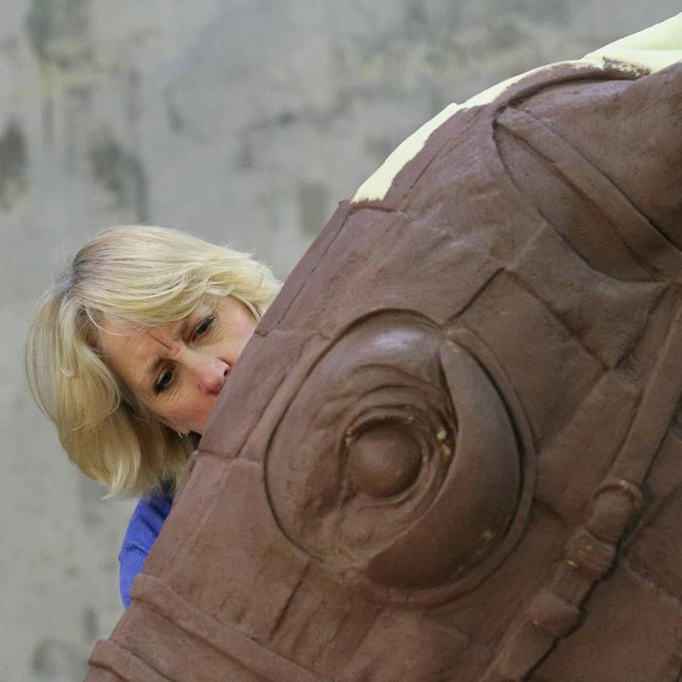 Larger-than-life Secretariat statue being sculpted in Norman