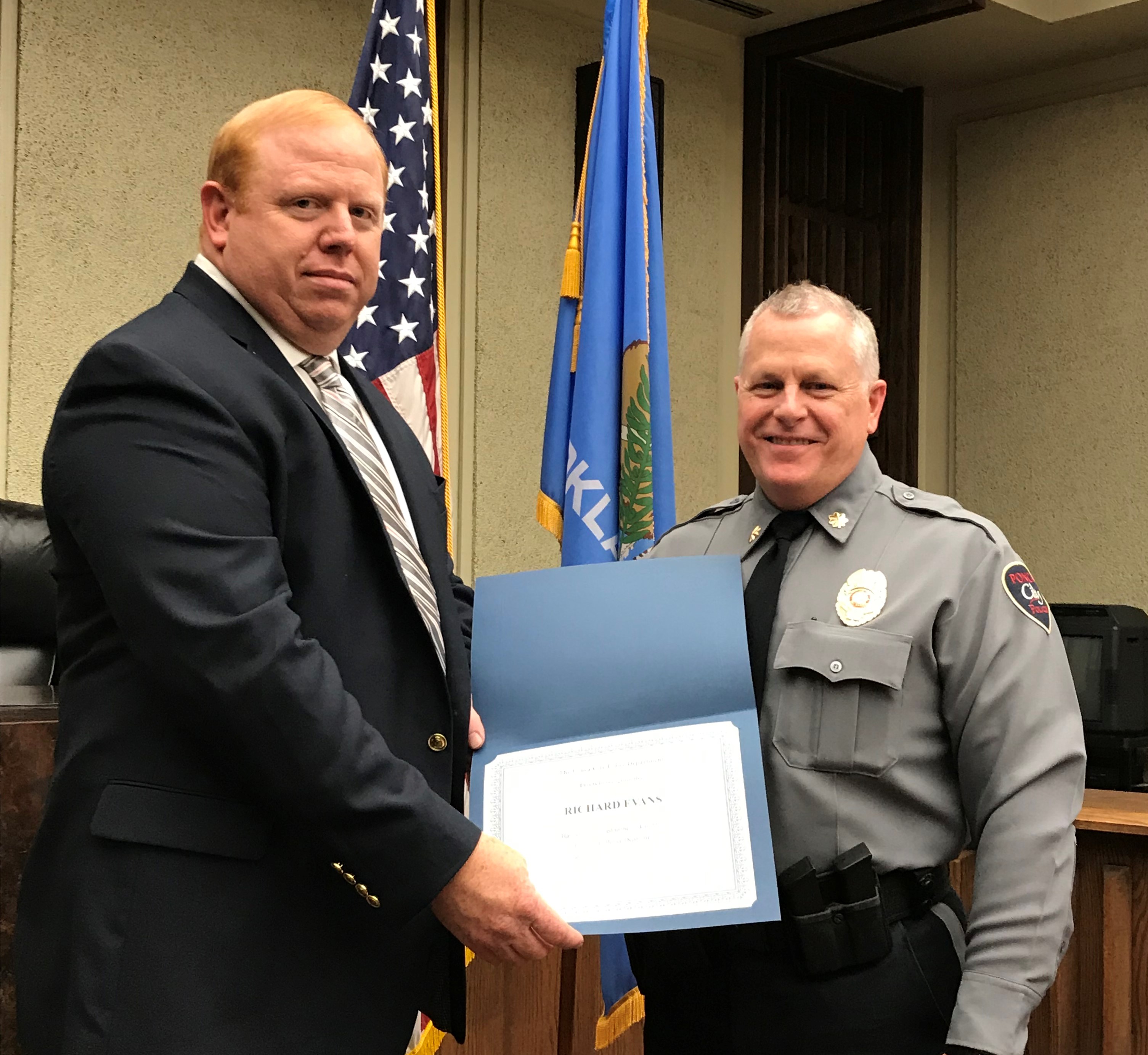 Ponca City Police Department Appoints Evans To Deputy Chief
