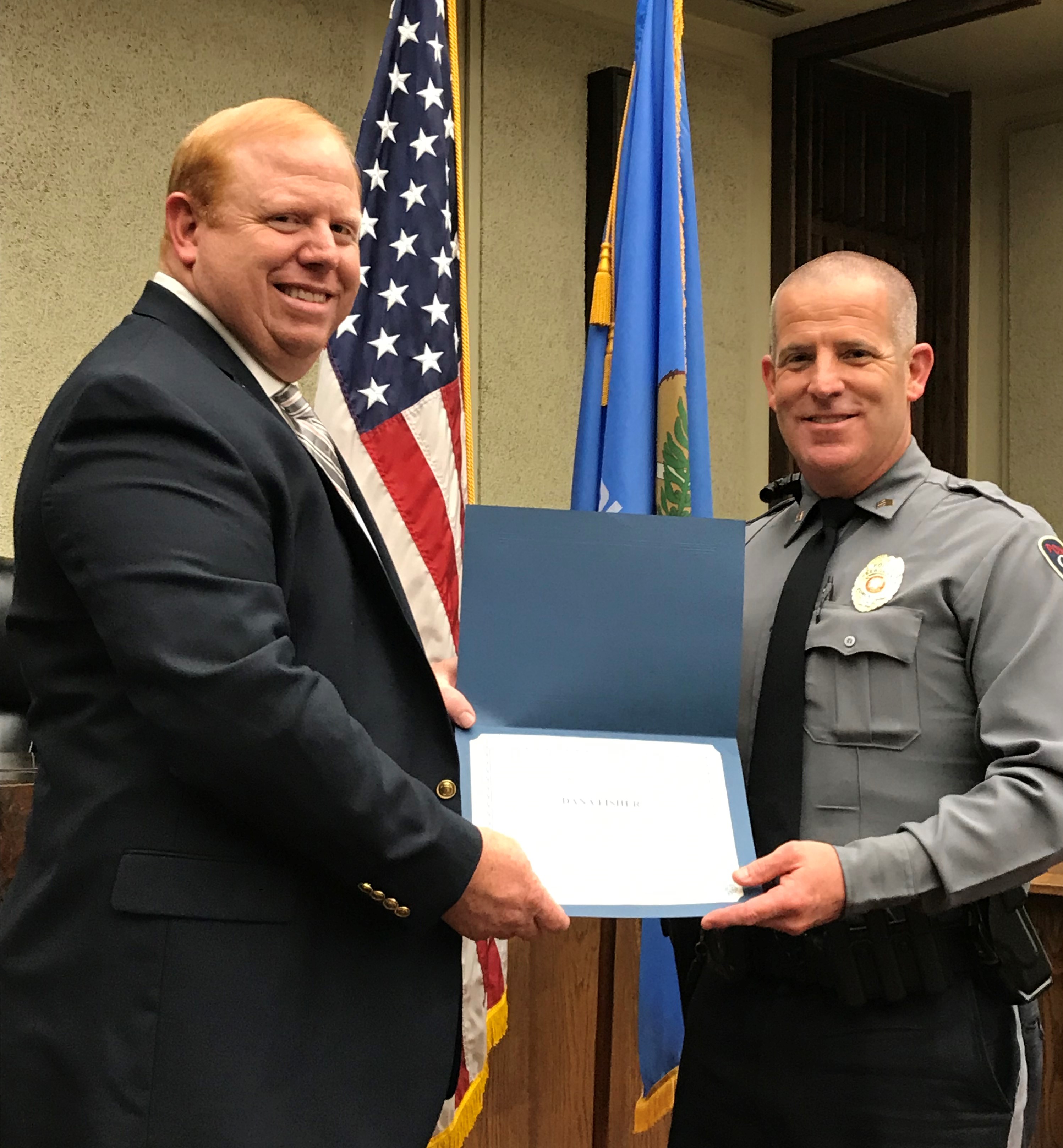 Ponca City Police Promote Dana Fisher To Sergeant