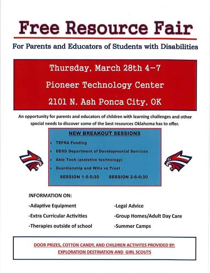 Special Education Department hosting third annual Northern Oklahoma Resource Fair