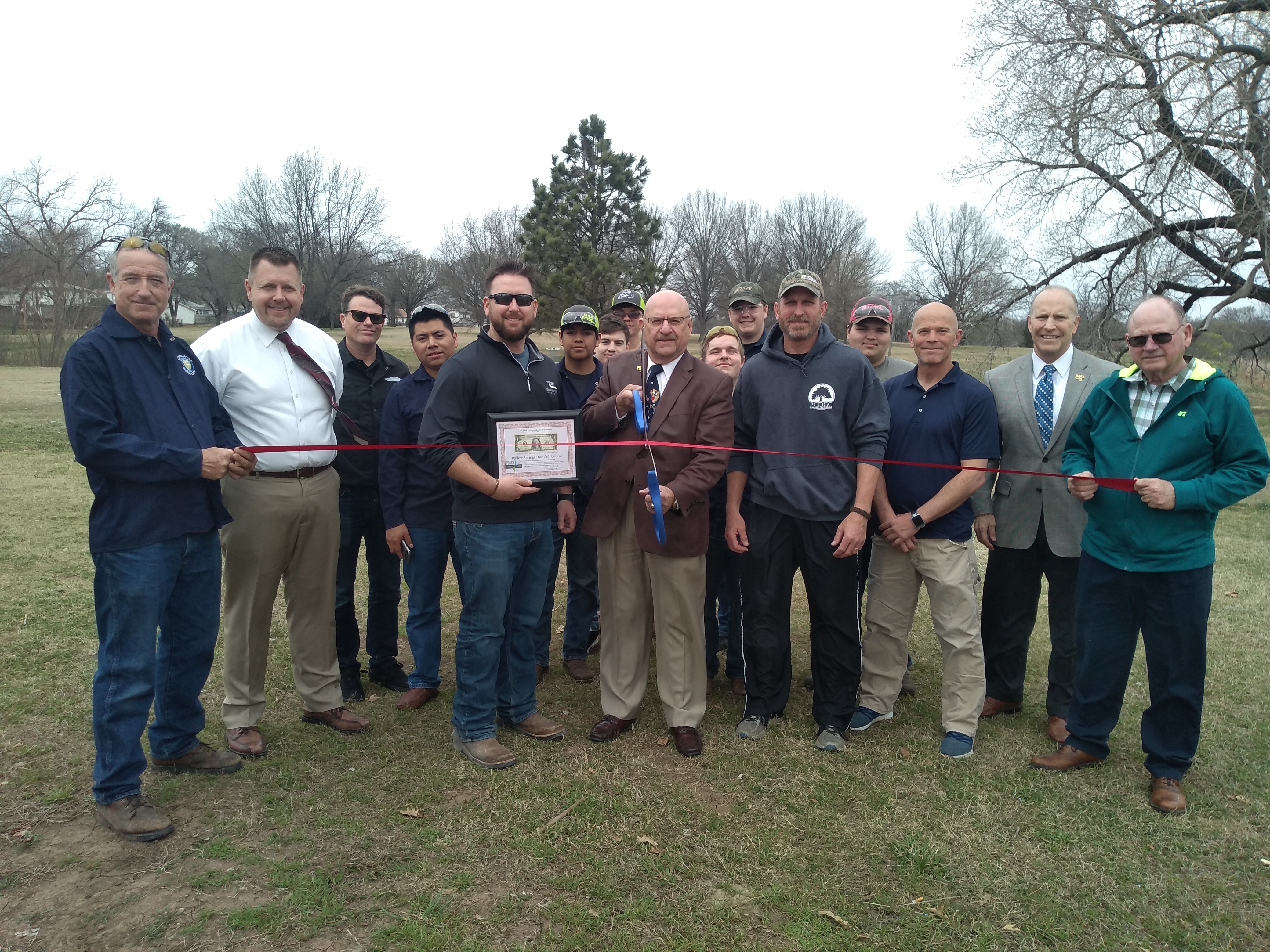 Willow Springs disc golf course ribbon-cutting held