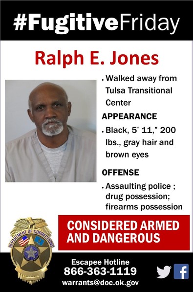 ODOC #FugitiveFriday: Ralph E. Jones