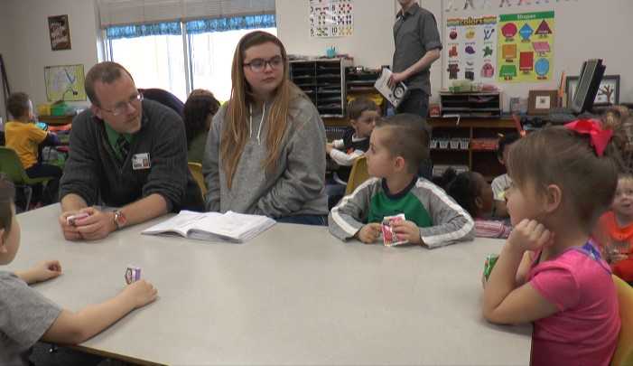 Po-Hi students conduct candy study at Pre-K Center
