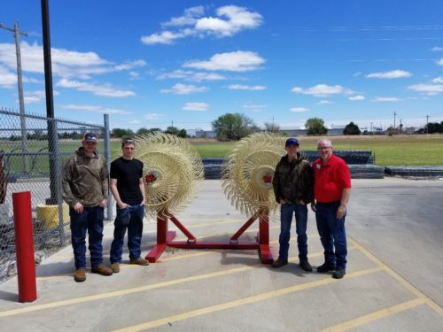 Pioneer Tech welding students create display for local store
