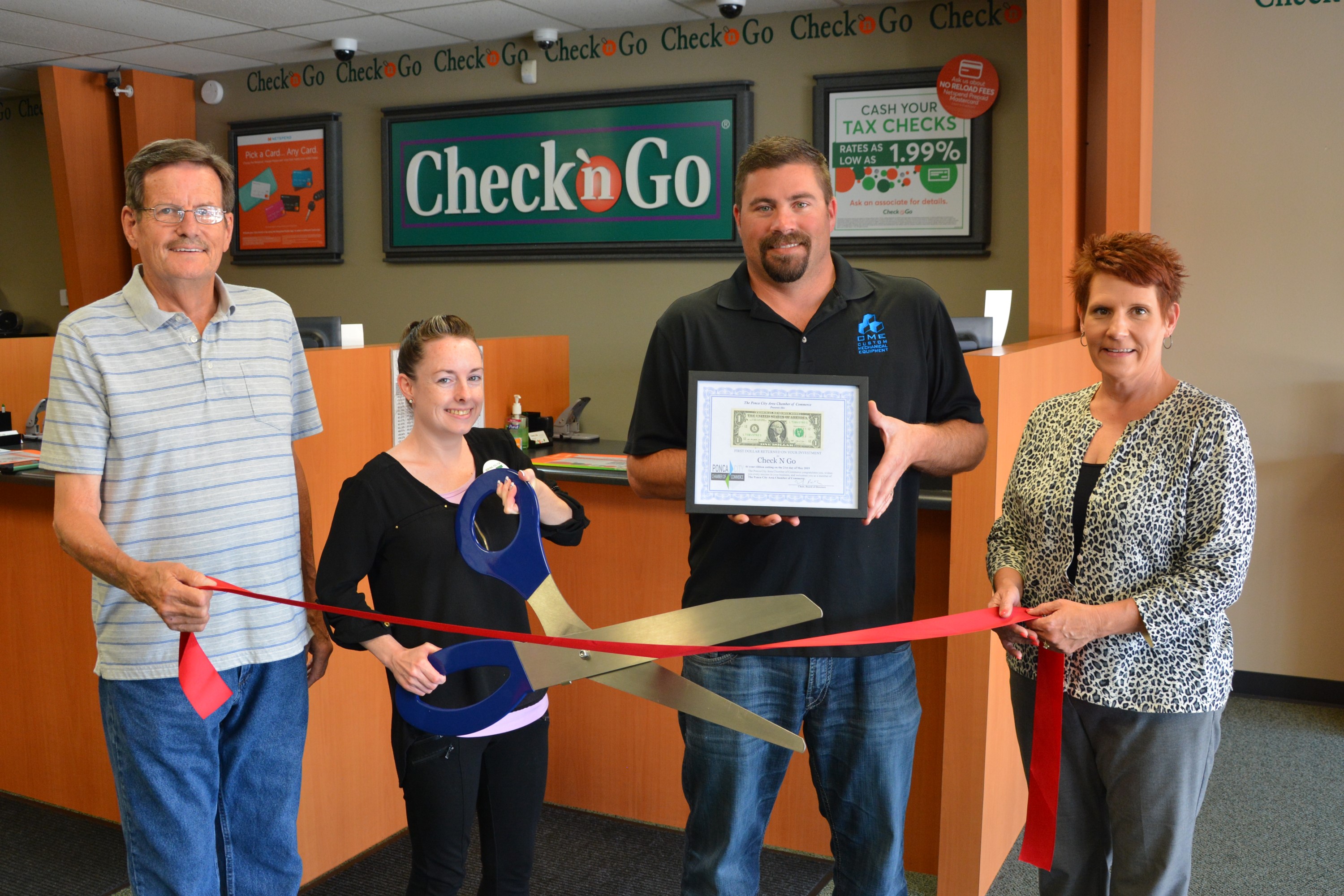Ribbon cutting held for Check’n Go