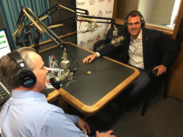 Gov. Kevin Stitt visits Team Radio studios