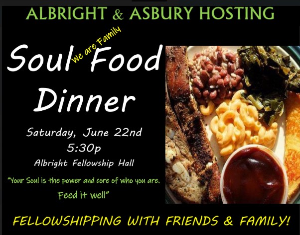 Churches hosting Soul Food dinner June 22