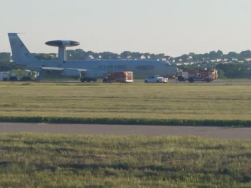 Air Force jet makes emergency landing in Nebraska after fire