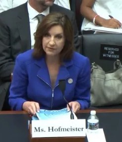 Hofmeister speaks before U.S. congressional panel on trauma