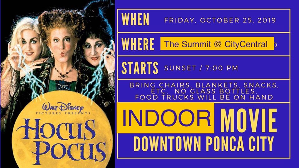 The show will go on! Indoors! Hocus Pocus to show inside City Central Friday