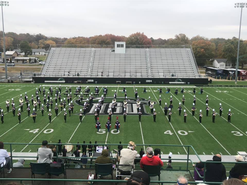 Big Blue Band rates well in marching band contest