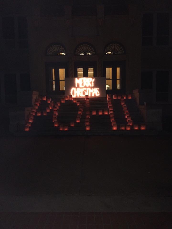 Christmas Luminaries on Display Wednesday