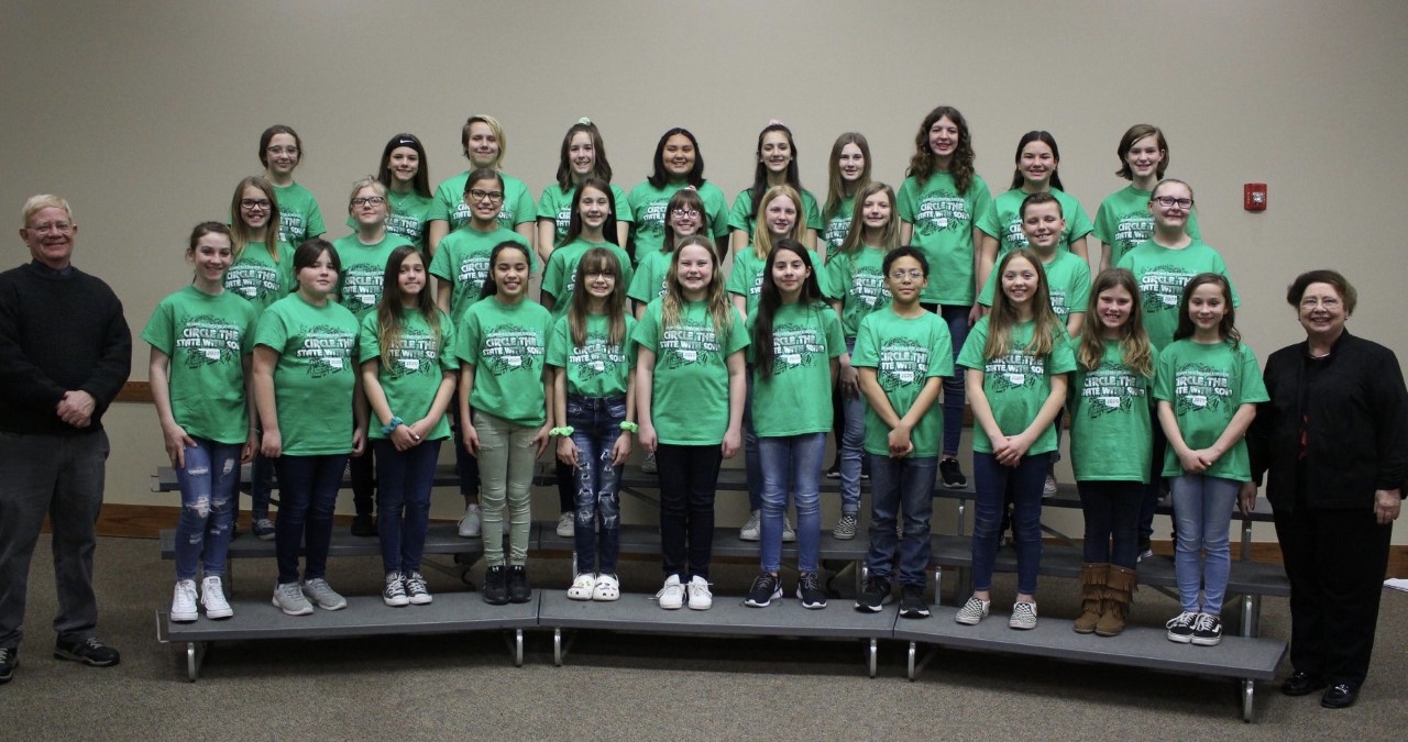 Union Elementary & West Middle School Honor Choirs Perform at Noon Lion’s Club