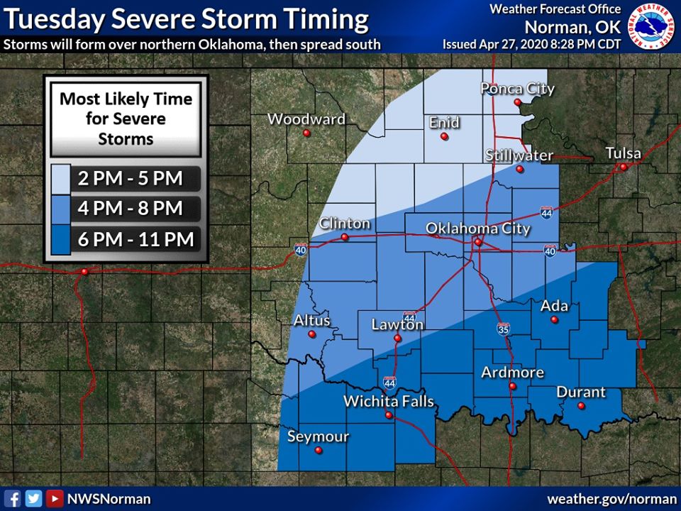 Severe weather likely Tuesday